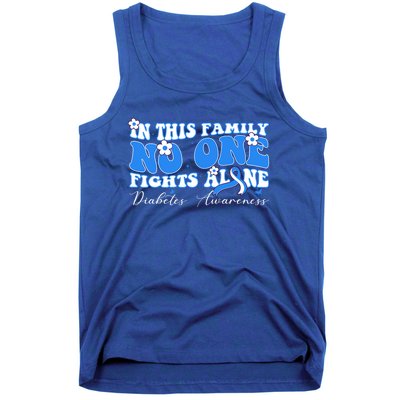 This Family Nobody Fights Diabetes Alone Gift Tank Top