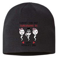 Thanks For Not Swallowing Us Happy Mother's Day Funny Sustainable Beanie