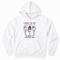 Thanks For Not Swallowing Us Happy Mother's Day Funny Hoodie