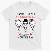 Thanks For Not Swallowing Us Happy Mother's Day Funny T-Shirt