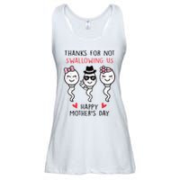 Thanks For Not Swallowing Us Happy Mother's Day Funny Ladies Essential Flowy Tank
