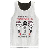 Thanks For Not Swallowing Us Happy Mother's Day Funny Mesh Reversible Basketball Jersey Tank
