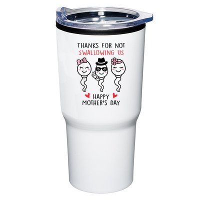 Thanks For Not Swallowing Us Happy Mother's Day Funny Tumbler