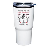 Thanks For Not Swallowing Us Happy Mother's Day Funny Tumbler
