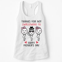 Thanks For Not Swallowing Us Happy Mother's Day Funny Womens Tank Top