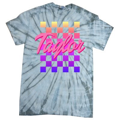 T.aylor First Named Baby Birthday  Tie-Dye T-Shirt