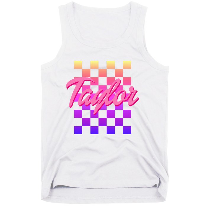 T.aylor First Named Baby Birthday  Tank Top