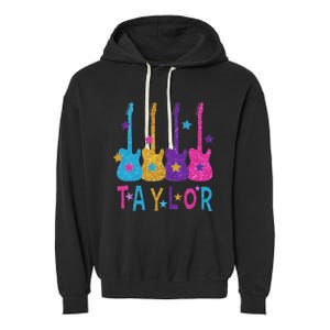 Taylor First Name I Love Taylor Garment-Dyed Fleece Hoodie