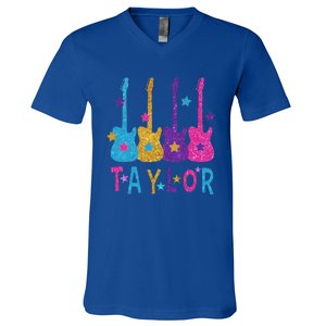 Taylor First Name I Love Taylor V-Neck T-Shirt