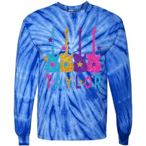 Taylor First Name I Love Taylor Tie-Dye Long Sleeve Shirt