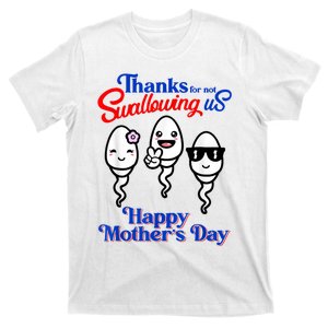 Thanks For Not Swallowing Us Happy Mother's Day Funny T-Shirt