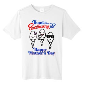 Thanks For Not Swallowing Us Happy Mother's Day Funny Tall Fusion ChromaSoft Performance T-Shirt