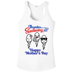 Thanks For Not Swallowing Us Happy Mother's Day Funny Ladies PosiCharge Competitor Racerback Tank