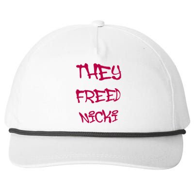 They Freed Nicki Snapback Five-Panel Rope Hat