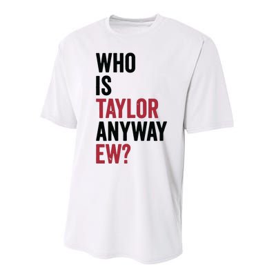 Taylor First Name Who Is Taylor Anyway Ew Girl Groovy 80s Performance Sprint T-Shirt