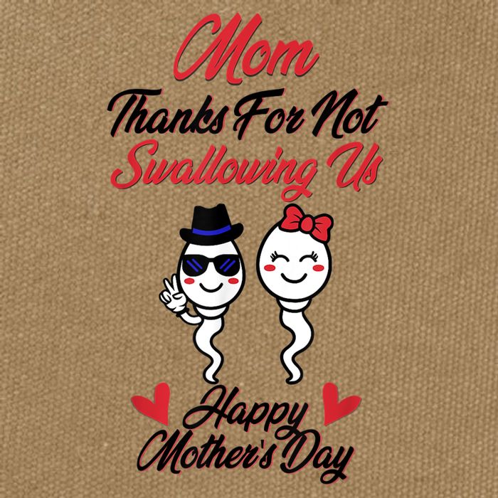 Thanks For Not Swallowing Us Happy Mother's Day Cotton Canvas Backpack