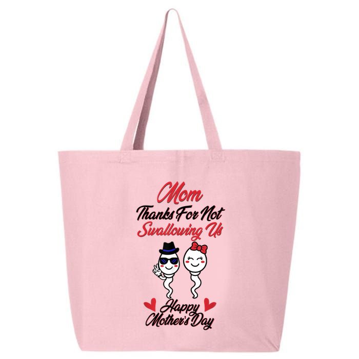 Thanks For Not Swallowing Us Happy Mother's Day 25L Jumbo Tote