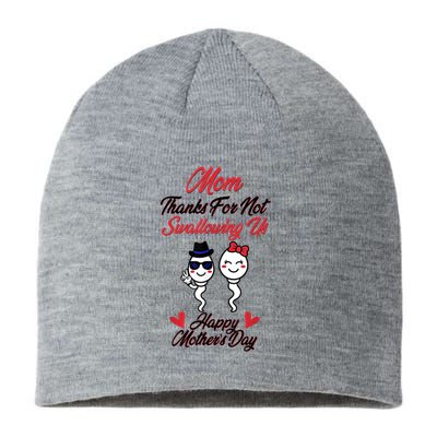 Thanks For Not Swallowing Us Happy Mother's Day Sustainable Beanie