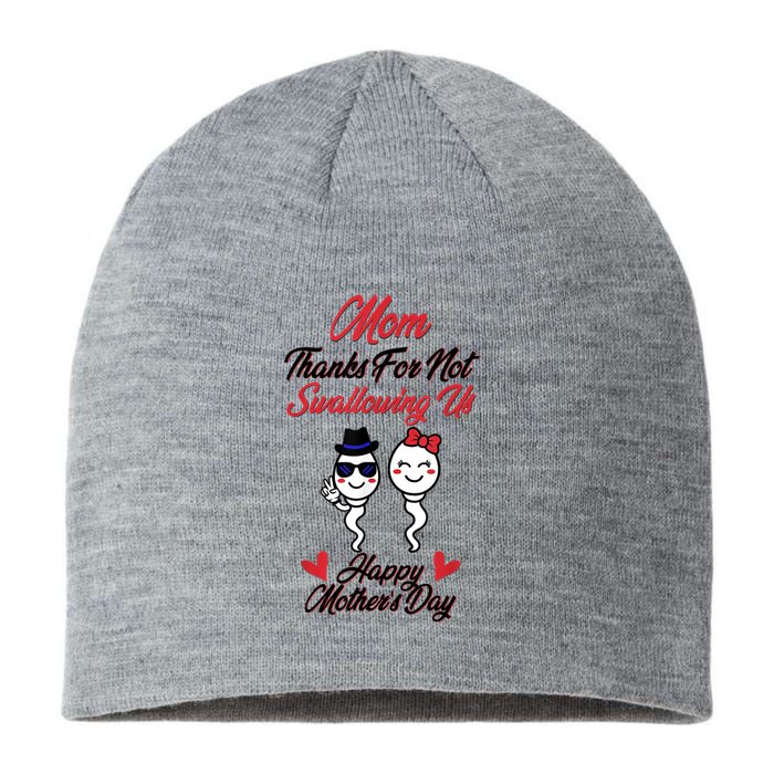 Thanks For Not Swallowing Us Happy Mother's Day Sustainable Beanie