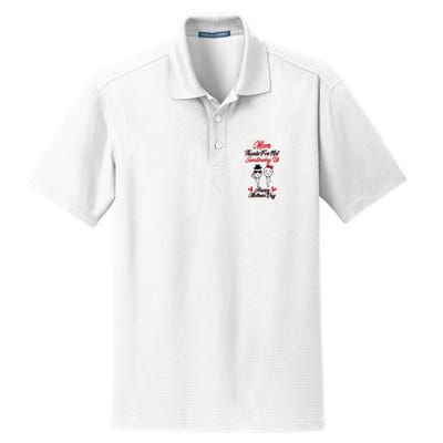 Thanks For Not Swallowing Us Happy Mother's Day Dry Zone Grid Polo