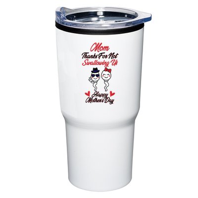 Thanks For Not Swallowing Us Happy Mother's Day Tumbler