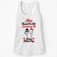 Thanks For Not Swallowing Us Happy Mother's Day Womens Tank Top