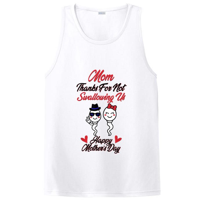 Thanks For Not Swallowing Us Happy Mother's Day PosiCharge Competitor Tank