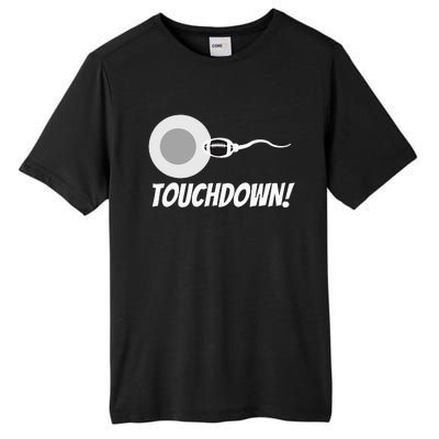 Touchdown Football New Dad Funny Pregnancy Announcement Tall Fusion ChromaSoft Performance T-Shirt