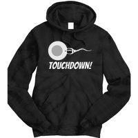 Touchdown Football New Dad Funny Pregnancy Announcement Tie Dye Hoodie