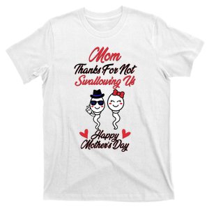 Thanks For Not Swallowing Us Happy Mother's Day T-Shirt