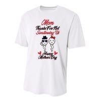 Thanks For Not Swallowing Us Happy Mother's Day Performance Sprint T-Shirt