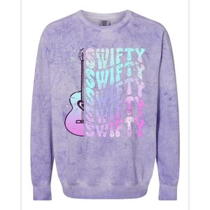 Taylor First Name I Love Taylor Girl Groovy 80S Colorblast Crewneck Sweatshirt