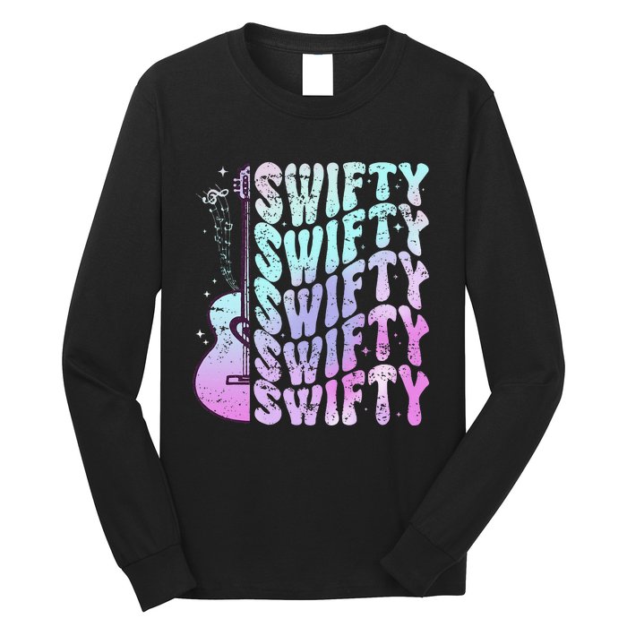 Taylor First Name I Love Taylor Girl Groovy 80S Long Sleeve Shirt