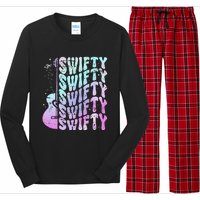 Taylor First Name I Love Taylor Girl Groovy 80S Long Sleeve Pajama Set