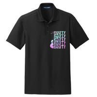 Taylor First Name I Love Taylor Girl Groovy 80S Dry Zone Grid Polo