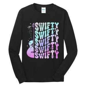 Taylor First Name I Love Taylor Girl Groovy 80S Tall Long Sleeve T-Shirt