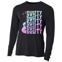 Taylor First Name I Love Taylor Girl Groovy 80S Cooling Performance Long Sleeve Crew