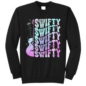 Taylor First Name I Love Taylor Girl Groovy 80S Tall Sweatshirt