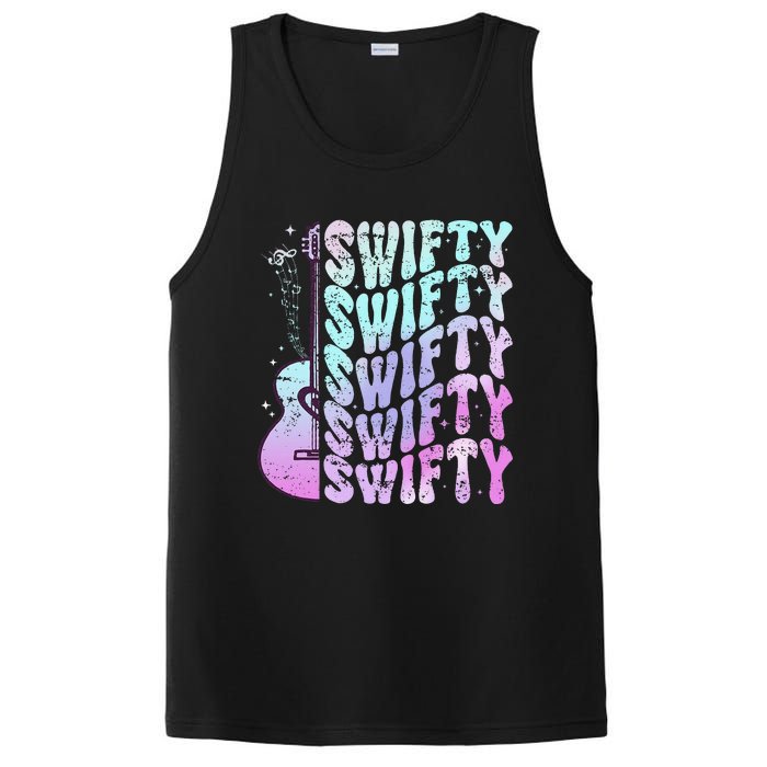 Taylor First Name I Love Taylor Girl Groovy 80S PosiCharge Competitor Tank