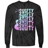 Taylor First Name I Love Taylor Girl Groovy 80S Tie-Dye Long Sleeve Shirt