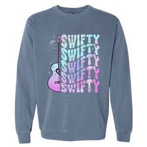 Taylor First Name I Love Taylor Girl Groovy 80S Garment-Dyed Sweatshirt