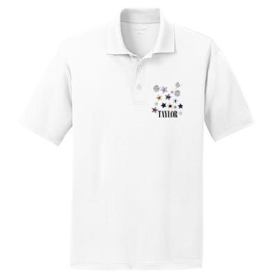 Taylor First Name I Love Taylor Groovy 80S Birthday PosiCharge RacerMesh Polo