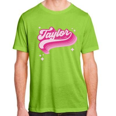 T.aylor First Name Vintage Style 70s Personalized Adult ChromaSoft Performance T-Shirt