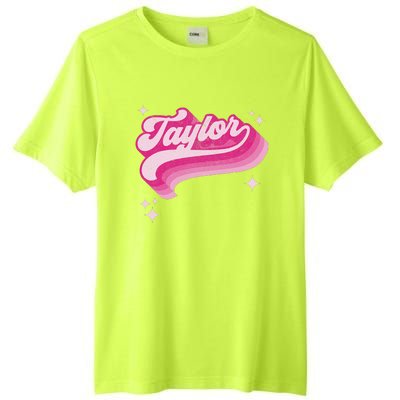 T.aylor First Name Vintage Style 70s Personalized Tall Fusion ChromaSoft Performance T-Shirt