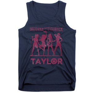 Taylor First Name I Love Taylor Im Gonna Get You Back Groovy 80s Tank Top