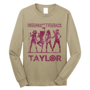 Taylor First Name I Love Taylor Im Gonna Get You Back Groovy 80s Long Sleeve Shirt