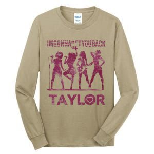 Taylor First Name I Love Taylor Im Gonna Get You Back Groovy 80s Tall Long Sleeve T-Shirt