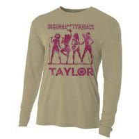 Taylor First Name I Love Taylor Im Gonna Get You Back Groovy 80s Cooling Performance Long Sleeve Crew