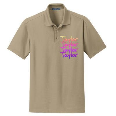 T.aylor First Named Baby funny Birthday Dry Zone Grid Polo