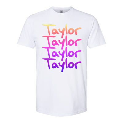 T.aylor First Named Baby funny Birthday Softstyle® CVC T-Shirt